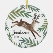 愛されるディーリーフォトキープサケ セラミックオーナメント (正面)