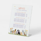 愛されるハッピーペットケア&グルーミングサービス価格 台座サイン (正面)