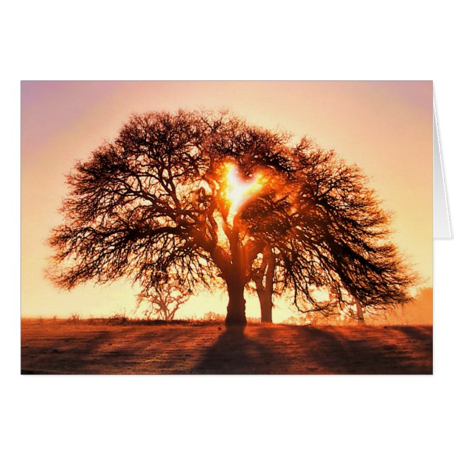 愛されるハートとオークの木 (正面横)