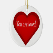 愛されるハート肯定オーナメント セラミックオーナメント (右)
