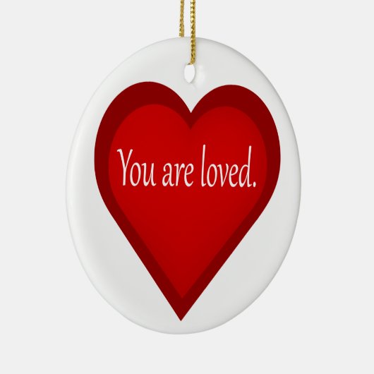 愛されるハート肯定オーナメント セラミックオーナメント (右)