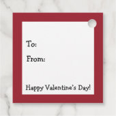 愛されるバレンタインラブベアメッセージカード フェイバータグ (裏面)