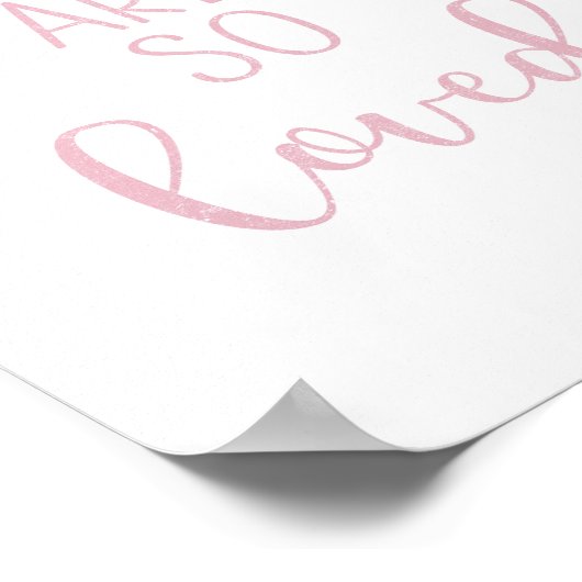 愛されるピンク ポスター (角)