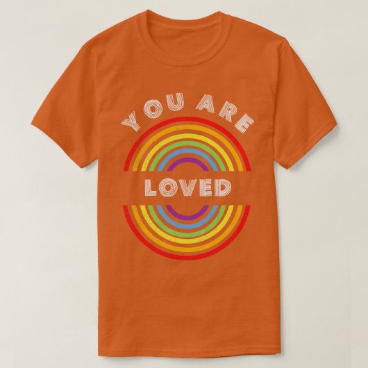 愛されるプライドLGBT LGBT T LGBTサポーターPr Tシャツ (デザイン正面)