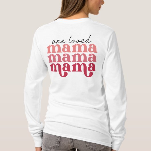 愛されるママ Tシャツ (裏面)