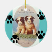 愛されるワンちゃんオーナメント セラミックオーナメント (裏面)