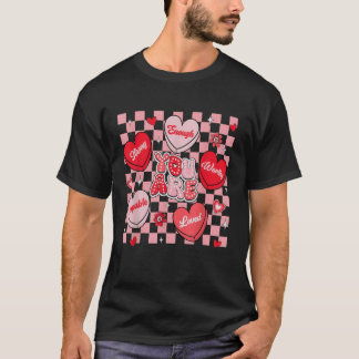 愛される価値がある キャンディハート 先生 バレンタイン Tシャツ