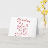 愛される姉妹 カード (黄色い花)