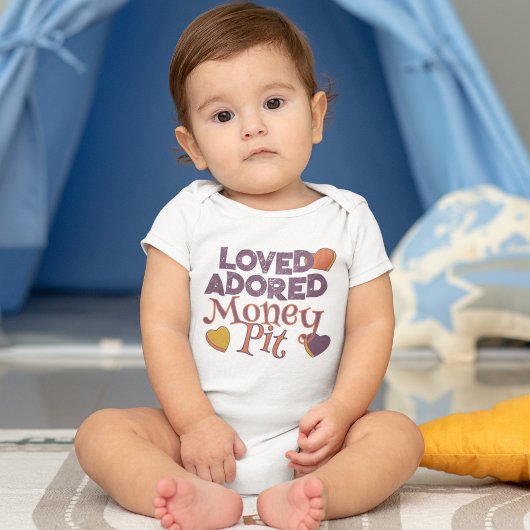 愛される愛された金穴 ベビーボディスーツ