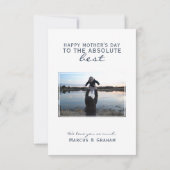 愛される母の日の写真 カード (裏面)