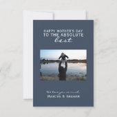 愛される母の日の写真 カード (裏面)