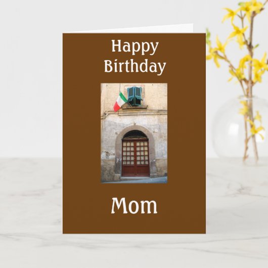 「愛される母」誕生日の願い カード (黄色い花)