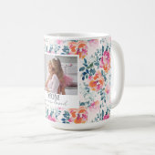 愛される水彩フローラ母の日 コーヒーマグカップ (正面右)
