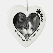 愛される白黒猫の思い出 セラミックオーナメント (右)