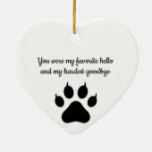 愛される白黒猫の思い出 セラミックオーナメント (裏面)