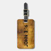 愛される神のためそう世界の…ジョンの3:16 ラゲッジタグ (正面縦)