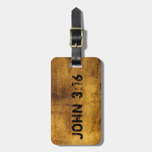 愛される神のためそう世界の…ジョンの3:16 ラゲッジタグ (正面縦)