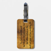 愛される神のためそう世界の…ジョンの3:16 ラゲッジタグ (裏面縦)