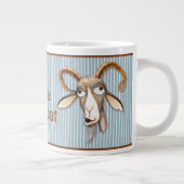 愛される老ヤギカスタマイズ- ジャンボコーヒーマグカップ (右)