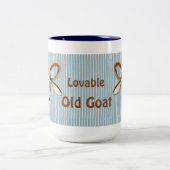 愛される老ヤギカスタマイズ-  ツートーンマグカップ (中央)