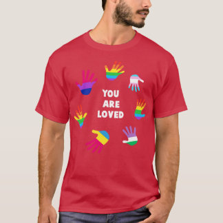 愛されるLGBTゲイプライドティーLGBTQサポーター Tシャツ