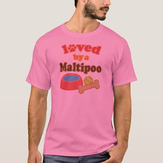 愛されるmaltipoo tシャツ (正面)
