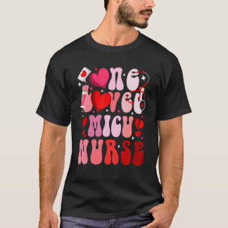 愛されるMICU看護師 ハートの聴診器 バレンタイン Tシャツ