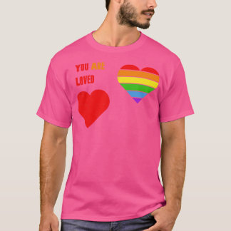 愛されるTシャツLGBTプライドLGBTQサポーターPr Tシャツ