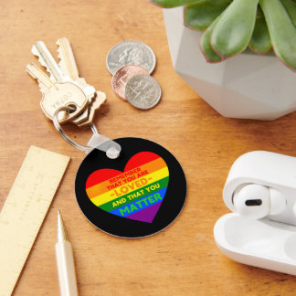 愛されるYou matter (LGBTフラグハート) キーホルダー