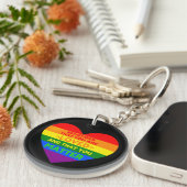 愛されるYou matter (LGBTフラグハート) キーホルダー (正面右)