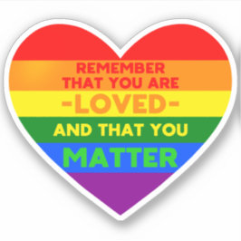 愛されるYou matter (LGBTフラグハート) シール