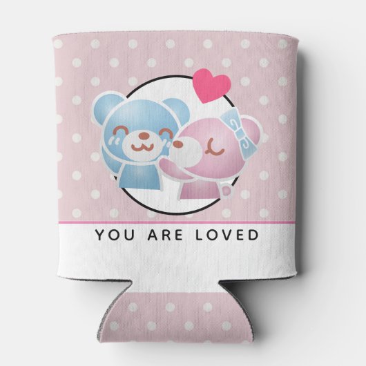 愛されキスをするるクマかわいいかわいい 缶クーラー (裏面)