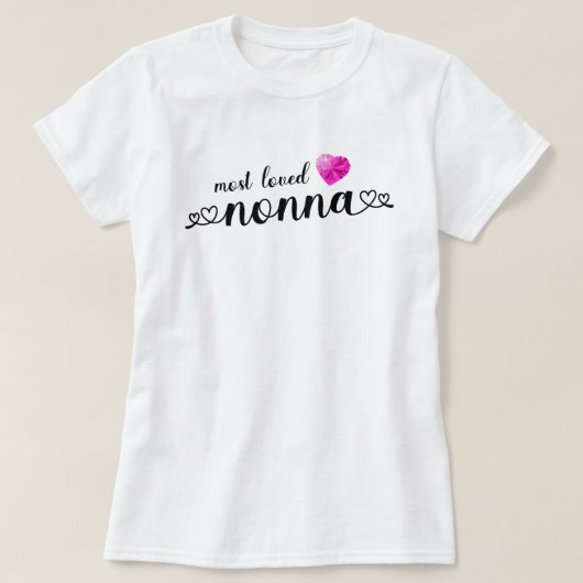 愛されノンナ Tシャツ (デザイン正面)