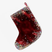 愛されパーソナライズされたる ラージクリスマスストッキング (裏面 (吊り時))