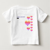 愛され、素晴らしいTシャツ ベビーTシャツ (裏面)