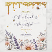 愛され＆美しすぎる ブライダルシャワーの装飾 ワインラベル (シングルラベル)