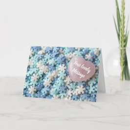 愛しいあなたに、ハートと雪の結晶を込めて愛を伝えたい！ シーズンカード