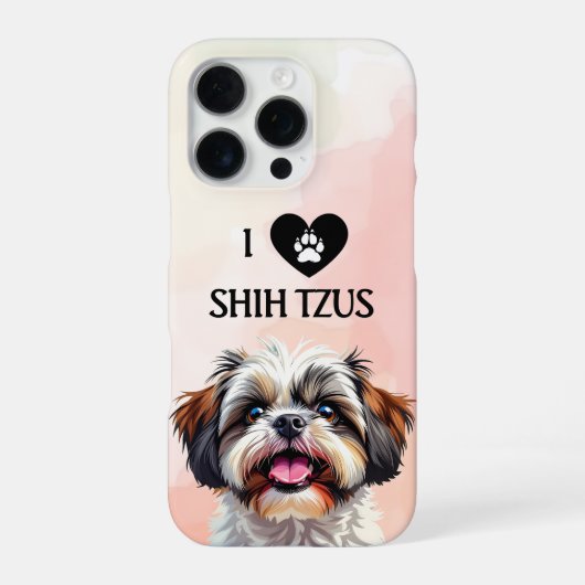 愛しいシーズー+子犬 iPhoneケース (裏面)