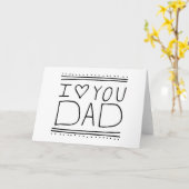 『愛しいパパ』 カード (黄色い花)