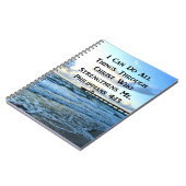 愛しいピリピ4:13聖書の詩 ノートブック (左側)