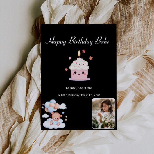 愛しい人、今日はあなたの特別な日 招待状