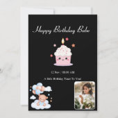 愛しい人、今日はあなたの特別な日 招待状 (正面)