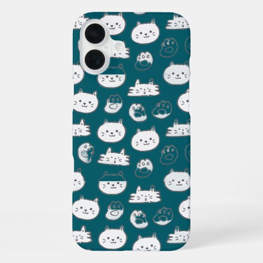愛しい友を悼む猫 iPhoneケース (裏面)
