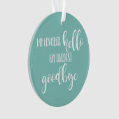 愛しい思い出の写真ペット記念クリスマスツリー オーナメント (正面)