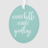 愛しい思い出の写真ペット記念クリスマスツリー オーナメント (正面)