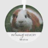 愛しい思い出の写真ペット記念クリスマスツリー オーナメント (裏面)