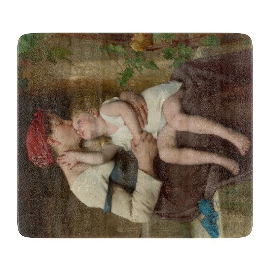 愛しい母と愛らしい子ども（ペロー） カッティングボード (正面)