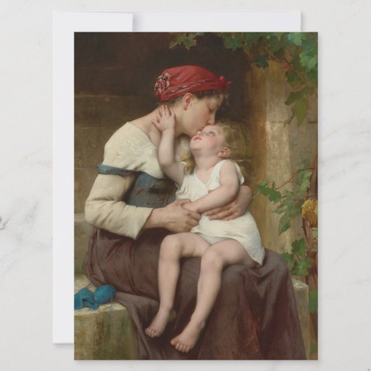 愛しい母と愛らしい子ども(ペロー) カード (正面)