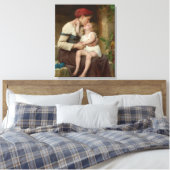 愛しい母と愛らしい子ども（ペロー） キャンバスプリント (インサイチュ (寝室))