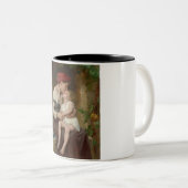 愛しい母と愛らしい子ども(ペロー) ツートーンマグカップ (正面右)
